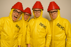 Devo yello hazmat suits