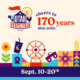 Utah State Fair banner celebrating 170 years (1856–2026) with colorful fairground icons and Sept. 10–20 dates.